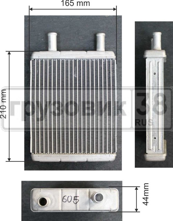 Радиатор печки HINO RANGER, 98- , H07C, FF2HMA-50125, 8T